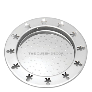 Ensembles en métal en aluminium de vente chaude de 6 sous-verres en pierre de forme ronde articles de table de luxe utilisés restaurant à la maison - Product Image 5