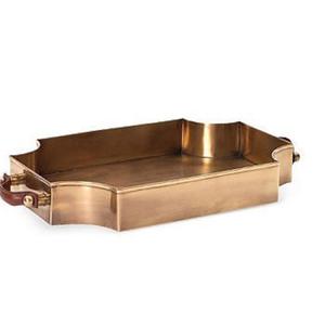 Plateaux de service décoratifs faits à la main en laiton et aluminium, finis, pour hôtels, décoration de la maison et de la table - Product Image 4