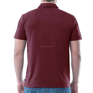 เสื้อโปโลลำลองผู้ชายเสื้อใส่สบายเสื้อโปโลระบายอากาศสีทึบโลโก้ออกแบบได้ตามต้องการ - Product Image 6