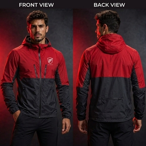 Veste coupe-vent pour homme, coupe classique, col montant, respirante, réversible, 100% polyester, veste décontractée d'hiver pour l'extérieur - Product Image 6