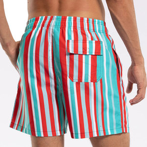 Pantalones cortos de playa de malla de verano de alta calidad para hombres, transpirables y ecológicos con forro impreso, diseño del fabricante - Product Image 4