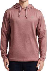 Men's Winter Gym Workout Active Hoodies Golf Fleece Lined Hooded Sweatshirts Athletic Lightweight Casual Mid Layer Breathable - Product Image 3