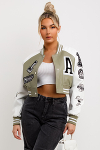 เสื้อแจ็คเก็ตเลตเตอร์แมนแบบยูนิเซ็กซ์ ปักลายตามสั่ง ปักชื่อส่วนตัว ชุดทีมย้อนยุค เสื้อนอกสไตล์โรงเรียน ปักลายตามสั่ง - Product Image 6