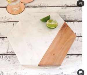 Vente en gros de planche à découper en bois d'acacia et de marbre planche à découper avec logo personnalisé pour petit-déjeuner service de fruits fromage pour ustensiles de cuisine - Product Image 4