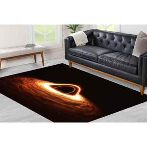 Tapis Cosmic Man Cave, tapis d'entrée, tapis imprimé, design moderne sur le thème de l'espace, tapis doux non tissé - Product Image 1