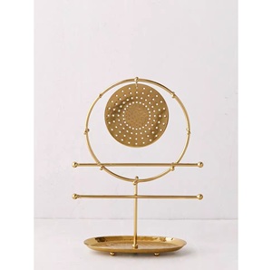 Support de bijoux décoratif de luxe en métal avec finition dorée pour le stockage d'affichage et les supports de bijoux de décoration de table - Product Image 2