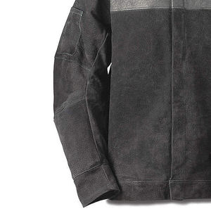 Veste de soudage respirante et résistante aux flammes vêtements de travail en cuir fendu de vache veste de soudeur de travail industriel pour hommes - Product Image 6