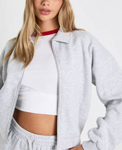 Sudadera con Capucha de Invierno Personalizada con Logotipo, Fabricada en Fábrica, de Primera Calidad, Felpa, Lavado Ácido, Lisa, para Mujer - Product Image 5