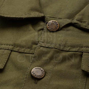 2025 nueva moda cómoda 100% chaqueta vaquera de algodón para hombre Color sólido ropa informal de calle para invierno - Product Image 6