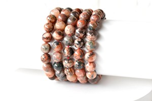 Wholesale Custom Logo Fire Agate Crystal <b>Bracelet</b> Handmade Polished <b>Gemstone</b> <b>Bracelet</b> For Healing Meditation Jewelry - Product Image 2