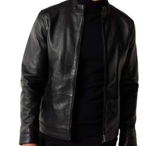 แจ็กเก็ตหนังกลับสำหรับผู้ชายเสื้อแจ็กเก็ตหนังกลับสไตล์สตรีทสไตล์คลาสสิก - Product Image 3