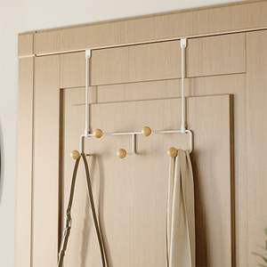 Colgador de puerta de metal duradero, diseñado para un uso duradero en almacenamiento de puertas residenciales y comerciales. - Product Image 1