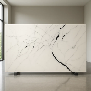 Dalle de luxe en quartz noir Calacatta - Product Image 5