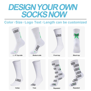 Custom Design Made Mens Crew Cotton Customised <b>Socks</b> with logo <b>Socks</b> for Men - Product Image 3