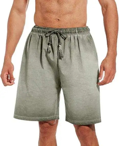 Pantalones Cortos de Lona con Efecto Desgastado para Hombre, 100% Algodón, Transpirables, Ecológicos, de Secado Rápido, con Cierre de Cordón, Estilo Hip Hop, Corte Holgado y Relajado - Product Image 4