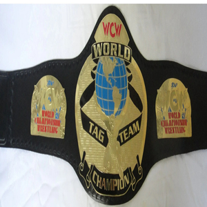 Tag Team World เข็มขัดแชมป์มวยปล้ำโลก, เข็มขัดฝึกเอวสูงขนาดผู้ใหญ่น้ำหนักเบาสายหนังวัวโลหะผสมสังกะสี - Product Image 5