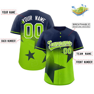 <b>High</b> Quality 100% Polyester Breathable Plus Size Baseball Jersey Customized Printed Logo Customized Team Name <b>Low</b> MOQ 20 Pieces - Product Image 6