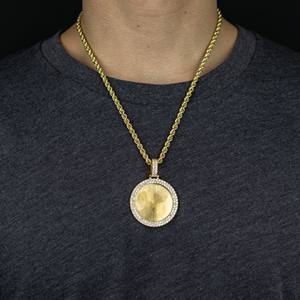 Pendentifs personnalisés en diamant Hip Hop Rapper sertis de diamants avec finition en or massif 10K/14K et plaqué or Cadeau - Product Image 1