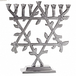 Bougeoir Menorah en aluminium pour restaurant mariage maison Centres de table Article décoratif Menorah Pot à bougie unique