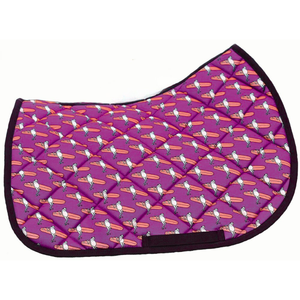 แผ่นรองอานม้าผ้าซาตินหรูหราทันสมัย 550 GSM บุโฟม ระบายอากาศได้ดี สำหรับกระโดดขี่ม้า ผลิตภัณฑ์สั่งทำพิเศษจากโรงงานโดยตรง - Product Image 2