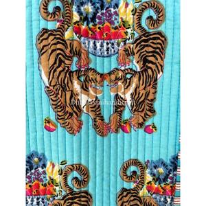 Bolso de mano de algodón al por mayor, bolsos con estampado de Tigre, bolsos acolchados de estilo bohemio étnico hechos a mano, bolsos de regalo para mujer - Product Image 3