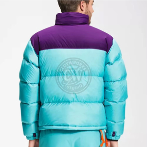 Chaqueta de burbuja personalizada con cremallera para hombres El mejor material 100% poliéster transpirable y resistente al viento en diferentes colores y tamaños - Product Image 6