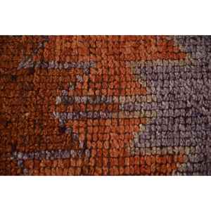 Alfombra Vintage Herki Runner de 2.8x9.9 pies (85x301 cm), Alfombra Turca con Diseño Floral Naranja - Product Image 5