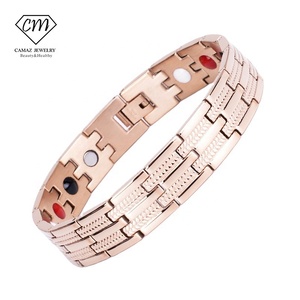 Pulsera Biomagnética de Acero Inoxidable 316L, Pulsera de Terapia Magnética Cuántica, Cierre Magnético <span class=keywords><strong>para</strong></span> Pulsera - Product Image 1