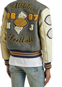 เสื้อแจ็กเก็ตทีมตัวแทนมหาวิทยาลัยเลตเทอร์แมนปักลายด้วยกำมะหยี่แขนยาวหลากสีดีไซน์ตามสั่ง - Product Image 3