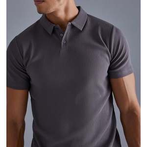 Tricot anti-rides pour hommes de qualité supérieure pour polo décontracté à manches courtes avec motif imprimé T-shirts sur mesure - Product Image 2