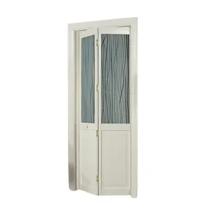 Modello di alta qualità AWC 457 canne vetro Bifold porta 36 "largo x 80" alto pino non finito