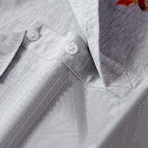 Vente en gros OEM chemise de golf imprimée logo brodé t-shirt en coton vierge de haute qualité polos décontractés respirants avec fermeture éclair pour hommes - Product Image 5