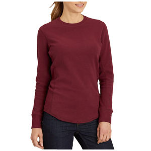 Chemise à manches longues en tricot gaufré en mélange de coton durable pour femmes - Product Image 4