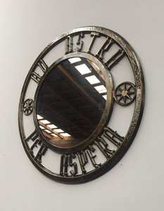 Miroir mosaïque argent, miroir mosaïque rond - Product Image 3