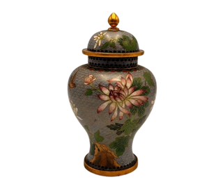 Modern Design Aluminum Cremation Urn Floral Handmade Design Adult Cremation Urns <b>Funeral</b> <b>Supplies</b> - Product Image 1