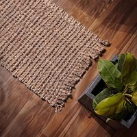Tapis de salon modernes en mélange de jute 100% Tapis de sol tissés faits à la main en jute et coton à vendre