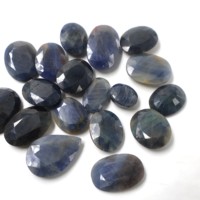 2025 vente en gros 100% naturel bleu saphir coupe de haute qualité véritable cristal approvisionnement en vrac pierres précieuses taille mixte forme saphir