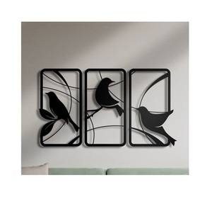 Arte abstracto moderno de pared de metal de hierro para interiores de casas elegantes que crean una pieza llamativa sobre sofás o camas - Product Image 5