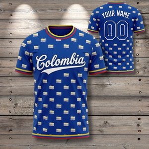 Maglia da Calcio Unisex Colombia 2029 per Coppa del Mondo, Motivo Bandiera, Set Regalo per Tifosi - Product Image 1