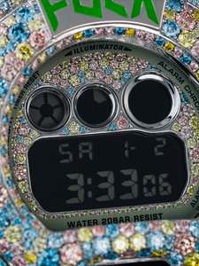 Bisel de Reloj Personalizado con Nombre, Estilo Hip Hop, Joyería Personalizada, Bisel de Reloj DW6900 de Plata 925 con Incrustaciones de Moissanita VVS - Product Image 4