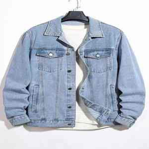 Veste en jean de haute qualité pour hommes Styles déchirés vintage, Streetwear Slim Fit et vêtements d'extérieur coupe-vent pour l'hiver - Product Image 6