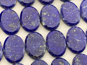 Lapis Lazuli Cabochon มม. ทำด้วยมือขนาดวงรีเจียระไนขอบขัดเงาและปรับเทียบสำหรับการทำเครื่องประดับของขวัญสำหรับเธอ - Product Image 3