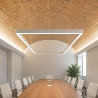 Luminaire linéaire LED pour salle de conférence du mairie, 3600 mm, lumière linéaire, cadre en aluminium sans soudure