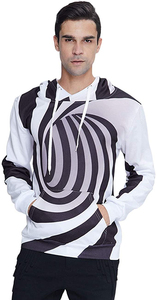 Conçu sur mesure OEM Full Face Zip Up Hoodie Street Style Cut & Sew avec impression numérique Zipper Hood Outside - Product Image 3