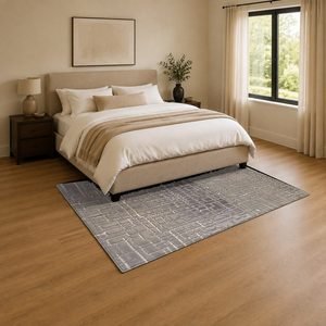 RUGS DEPOT LXDP-0861 Wholesale Multicolor Neutral Contemporary Abstract Digital Printed Machine Washable Chenille Rug Non <b>Slip</b> - Product Image 3