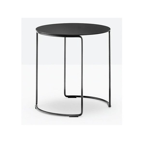 Table d'appoint en bois de qualité supérieure au design unique de style luxueux avec forme et taille personnalisées avec pied en fer noir à faible taux - Product Image 3