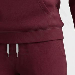 Nouvel ensemble de survêtements en molleton de coton à capuche pour femmes, mode d'hiver, logo personnalisé, coupe régulière, vêtements d'entraînement, vêtements de sport, personnalisé - Product Image 5