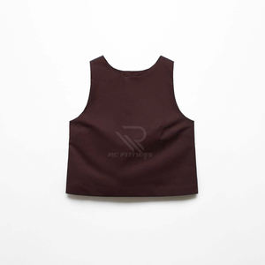 Tops Deportivos Cortos de Verano para Mujer, con Espalda Fruncida, al por Mayor, con Logotipo Personalizado, Ajustados, Lisos y Sexys, con Mangas Cortas - Product Image 2