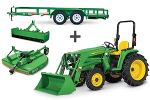 Tracteur agricole compact John-Deer 6120m bon marché avec accessoire d'extrémité de chargeur frontal Composant de noyau de moteur utilitaire 120HP en vente - Product Image 3