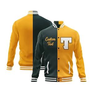 Veste de baseball universitaire vintage personnalisée de haute qualité pour hommes femmes avec col montant imprimé cousu brodé vêtements d'hiver - Product Image 3